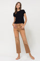 Autumn High-RIse Straight Crop Jeans