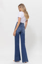 Super High Rise Relaxed Flare Blue Jeans