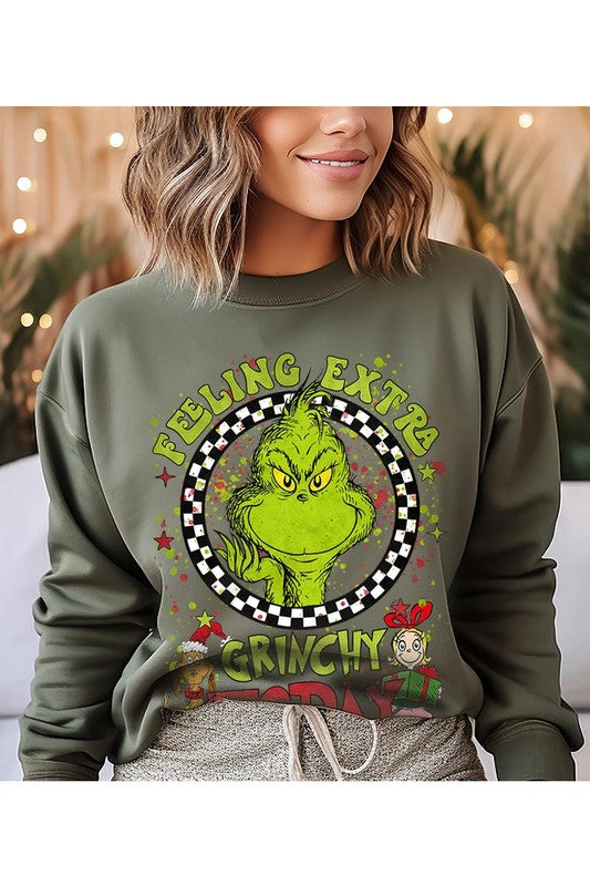 Feeling Extra Grinchy Graphic Sweatshirt