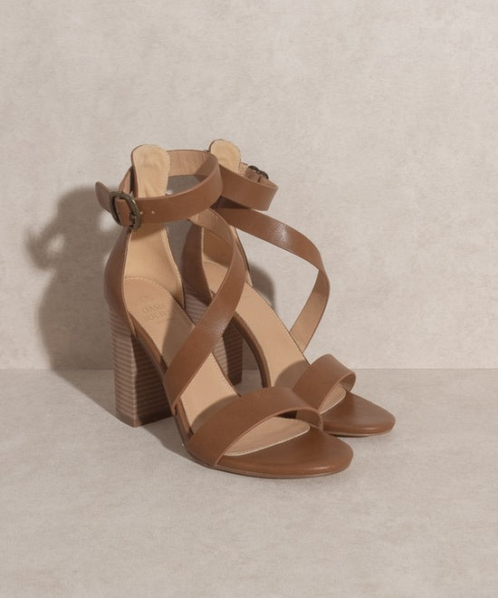 Brown Matty- Strappy Sandal Heel