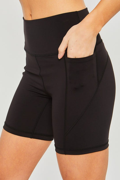 Pocketed Activewear Bike Shorts