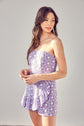 Lavender Eyelet Ruffle Romper