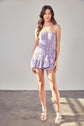 Lavender Eyelet Ruffle Romper