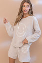 Happy & Cozy Soft Top with Shorts Set