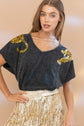 Tiger Sequin Patch T-Shirt