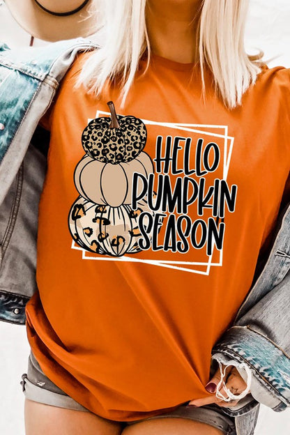 Hello Pumpkin Season Unisex Tshirt