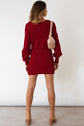 Burgundy Sweater Dress