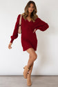 Burgundy Sweater Dress