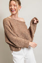 Mocha Loose Fit Knit Top