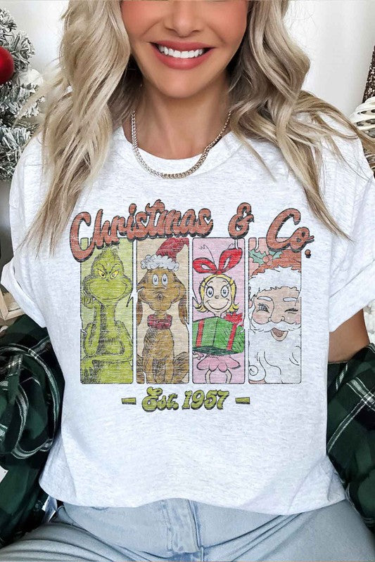 Christmas Vintage Faces - Oversized Tee