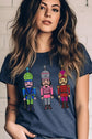 Dazzle Christmas Sequin Nutcracker T-shirt