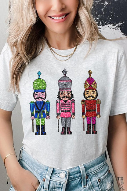 Dazzle Christmas Sequin Nutcracker T-shirt