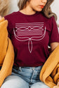 Western Boot Stitch Graphic T Shirts