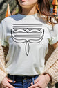 Western Boot Stitch Graphic T Shirts