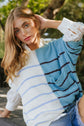 Textured Multi-Color Striped Sweater