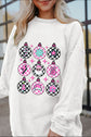 Christmas Ornaments Shoulder Ribbed Sweatshirt