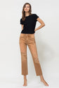 Autumn High-RIse Straight Crop Jeans