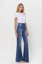 Super High Rise Relaxed Flare Blue Jeans