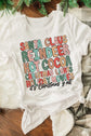 Santa, Reindeers, and Cocoa Graphic Tee