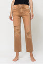 Autumn High-RIse Straight Crop Jeans