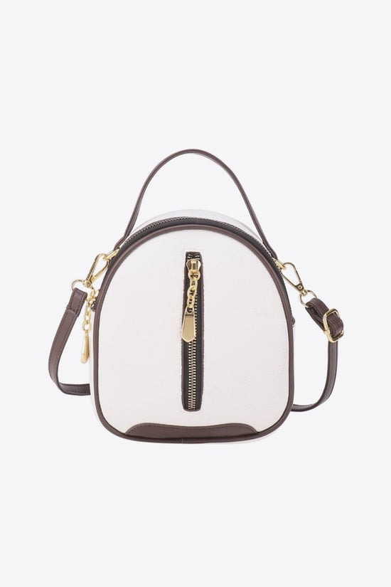 White PU Leather Handbag