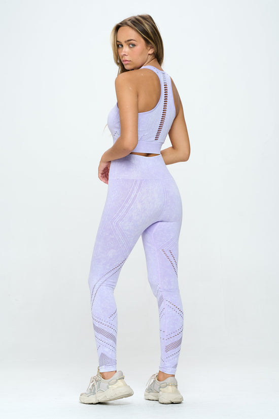 Lavblu Seamless Two Piece Yoga Active Set