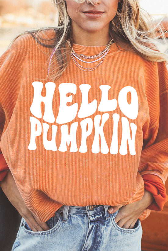 Unisex Hello Pumpkin Fall - Halloween Graphic Sweatshirt