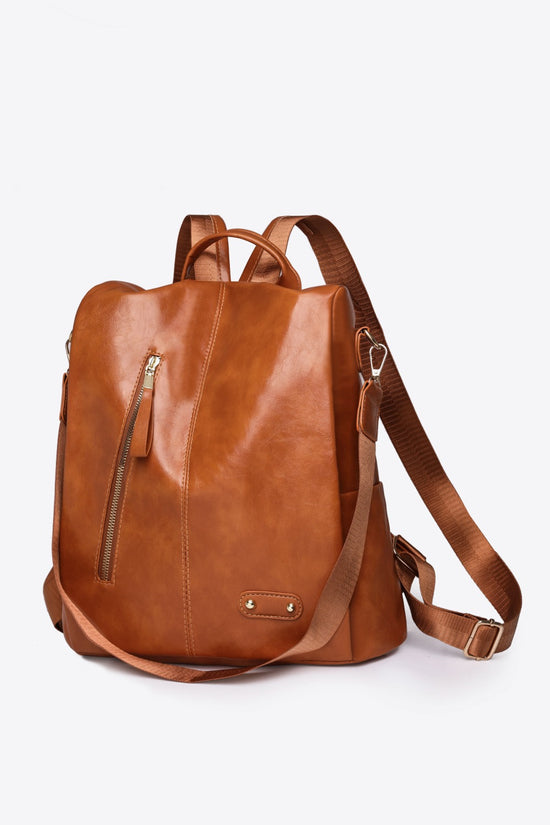 Large Zipper Pocket Backpack