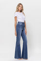 Super High Rise Relaxed Flare Blue Jeans