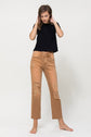 Autumn High-RIse Straight Crop Jeans