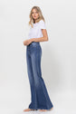 Super High Rise Relaxed Flare Blue Jeans