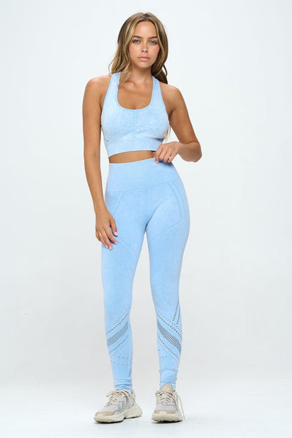 Lavblu Seamless Two Piece Yoga Active Set