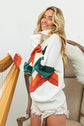 Multi-Color Chevron Pattern BiBi Sweater