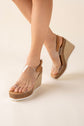 women Elevated Clear Wedge Heels