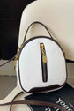 White PU Leather Handbag