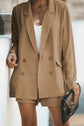 Longline Blazer and Shorts Set