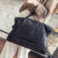 Vegan leather studded handbag