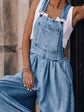 Wide Leg Denim Overalls