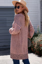 Heathered Open Front Longline Cardigan