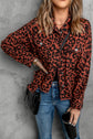 Leopard Print Raw Hem Jacket