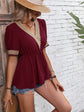 V-Neck Babydoll Top