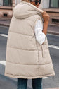 Plush Lining - Longline Hooded Vest