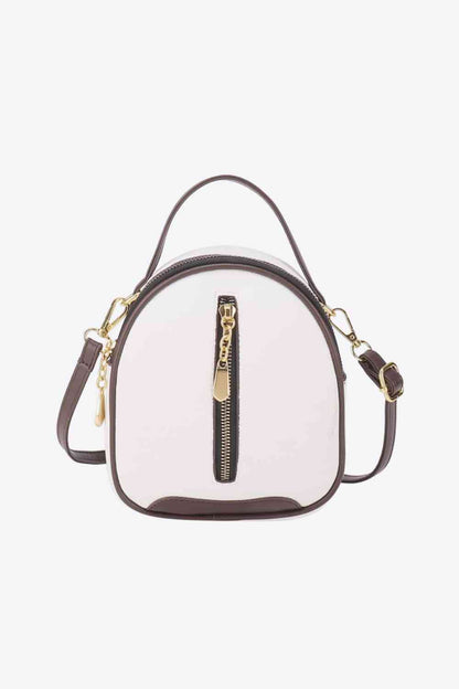 White PU Leather Handbag