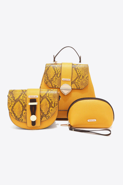 Python Print 3-Piece Bag Set