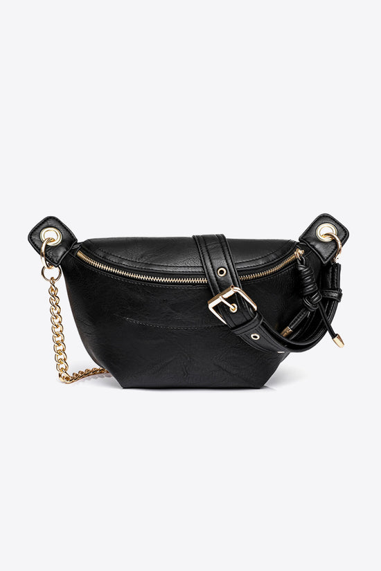 Chain Strap CrossbodyPU Leather Bag