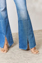 Front Slit Flare Jeans