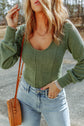 Scoop Neck Long Sleeve Top