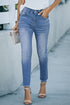 Woman -light blue- Moody -High -Waist -Raw -Hem -Skinny -Jeans