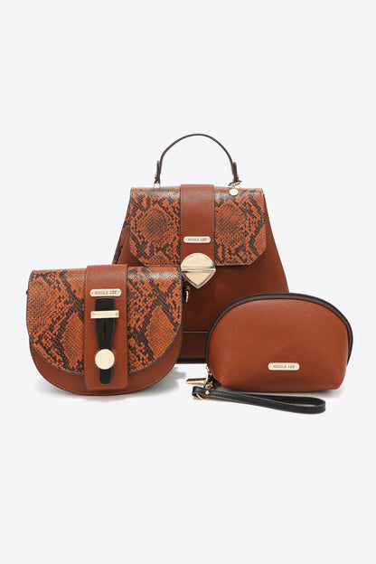 Python Print 3-Piece Bag Set