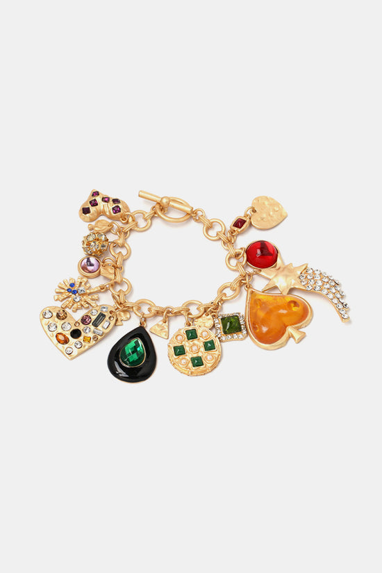 Eccentric Multi Charm Bracelet